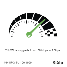 MultiHaul™ TU, Terminal Unit  Key Upgrade of 100 Mbps to 1 Gbps
