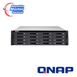QNAP ENTERPRISE STORAGE TVS-EC1680U-SAS-RP-16G-R2-US 16-BAY 10GBE NAS AND ISCSI/ IP-SAN. 3U, SAS 12G, SAS/SATA 6G, 4 X 1GBE, 2 X 10GBE (SFP+), 40GBE-READY, REDUNDANT PSU