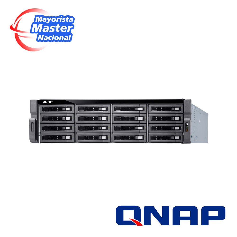QNAP ENTERPRISE STORAGE TS-1677XU-RP-2700-16G-US 3U 16-BAY RACKMOUNT NAS/ISCSI IP-SAN WITH REDUNDANT POWER SUPPLY, AMD RYZEN? 7 2700 8-CORE 3.2 GHZ PROCESSOR, 16GB DDR4 RAM (MAX 64GB), 16X 2.5 QNAP ENTERPRISE STORAGE TS-1677XU-RP-2700-16G-US 3U 16-BAY RACKMOUNT NAS/ISCSI IP-SAN WITH REDUNDANT POWER SUPPLY, AMD RYZEN? 7 2700 8-CORE 3.2 GHZ PROCESSOR, 16GB DDR4 RAM (MAX 64GB), 16X 2.5