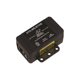 Protector de un solo canal 10GbE para sistemas de CCTV , Ideal para protección de cableado categoría CAT5e, CAT6 y CAT6A.
