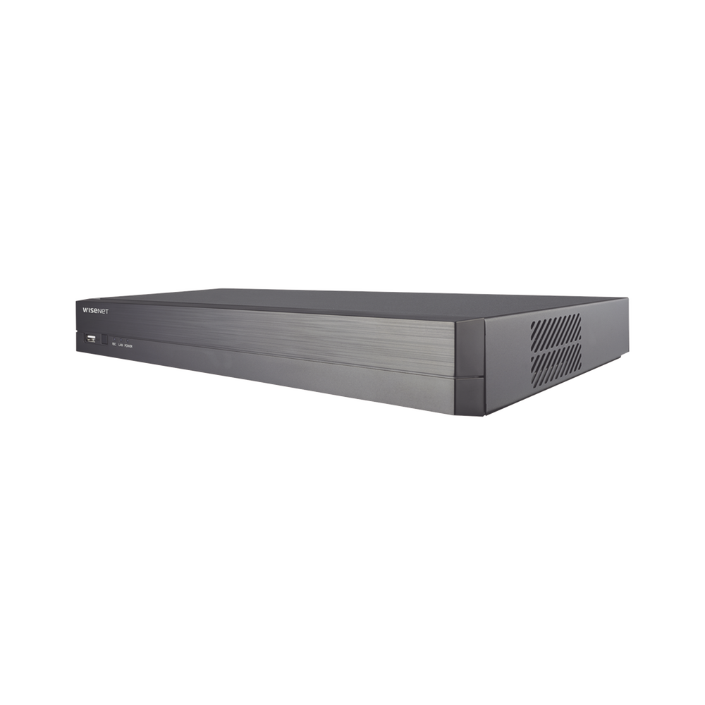 NVR 8 Megapíxel / 4 canales / H.265 / P2P Wisenet / 4 puertos PoE / Incluye 1Tb