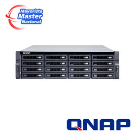 SERVIDOR NAS QNAP TS-1683XU-RP-E2124-16G-US PROCESADOR INTEL XEON E-2124 / MEMORIA RAM 16GB / 16 BAHIAS FRONTALES SATA 3.5 PULGADAS y 2.5 PULGADAS / 4 PUERTOS RJ45 1GbE + 2 PUERTOS FIBRA OPTICA SFP+ / MONTAJE EN RACK 3UR / FUENTE REDUNDANTE / APLICAC