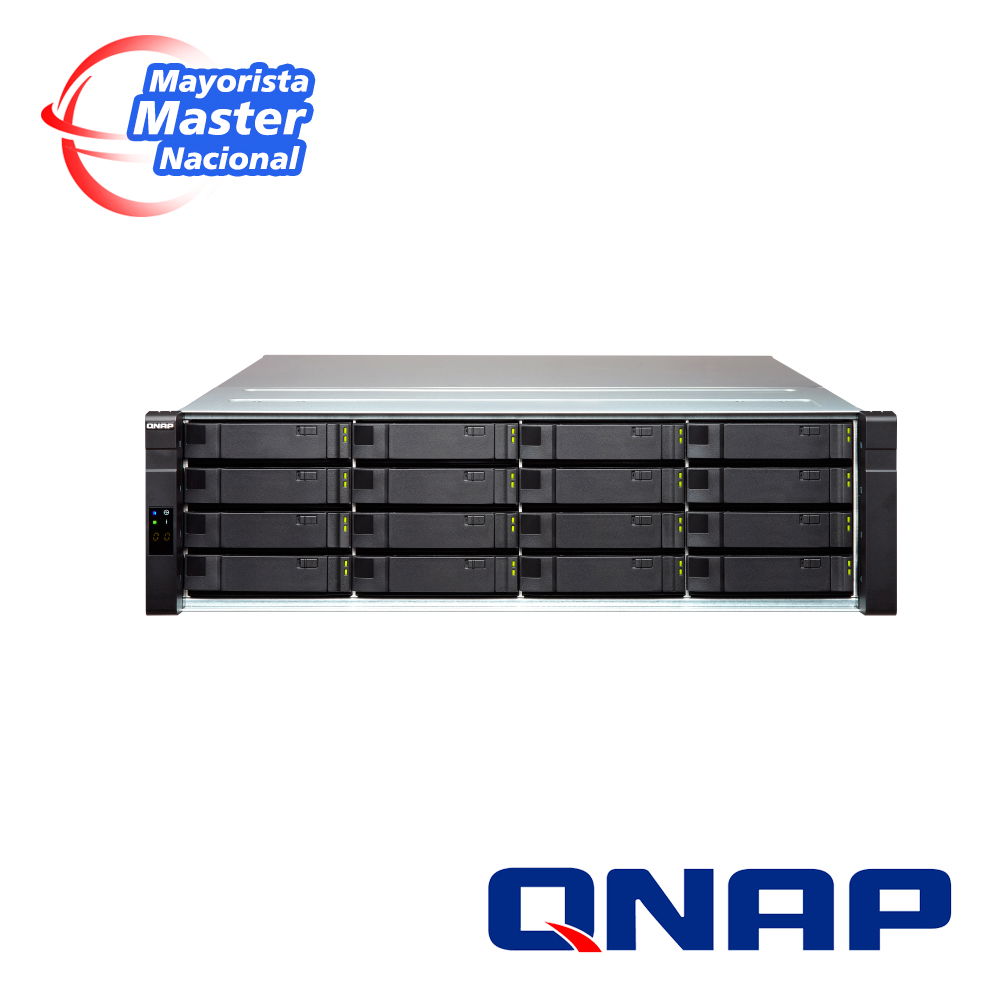 QNAP ENTERPRISE STORAGE EJ1600-v2-US 16-BAY SAS 12G STORAGE EXPANSION ENCLOSURE, 3U, REDUNDANT PSU, 2 X 12G MINISAS CABLE (CAB-SAS05M-8644)