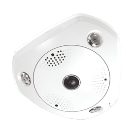 6 Megapixel Fisheye / True Day/Night / WDR / Digital PTZ /180/360º / MicroSD slot / ONVIF / Outdoor
