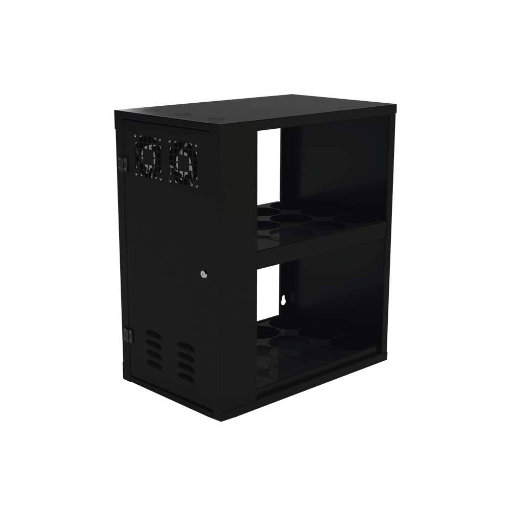Gabinete de Pared con Alimentación para 24 Cargadores individuales.