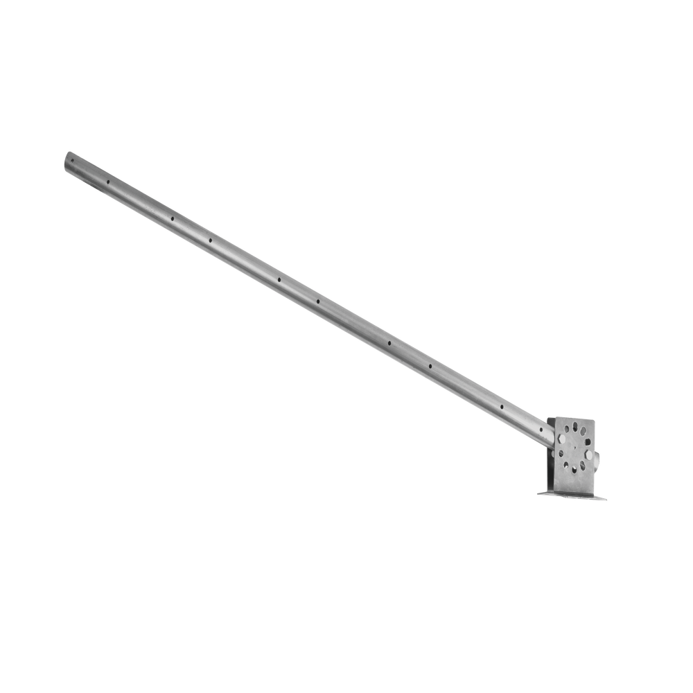 Poste con altura de 1m para cercos eléctricos/ Incluye base multiposicion fabricado 100% con acero galvanizado con 5 aisladores de paso
