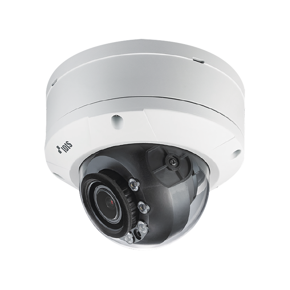 IP Camera Dome 2 Megapixel (1080p) | Vandal-Proof IK10 | Two way audio | Alarm I/O | PoE/12VDC | IR 30m | MicroSD | ICR | WDR | Motorized Vari-focal lens (f=4.4 - 10mm)