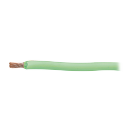 8 AWG green color wire, soft copper conductor or wiring. PVC insulation, flame retardant.