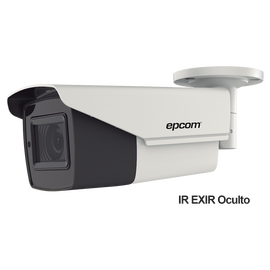 Bullet TURBOHD 4K (8Megapixeles) / Lente Mot. 2.7 a 13.5 mm / Potente IR EXIR de 80 mts / Exterior IP67 / 12 VCD - 24 VCA / dWDR
