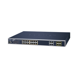 Switch Administrable 16 puertos 10/100/1000Mbps 802.3at PoE + 4 puertos GigabitTP/SFP Combo