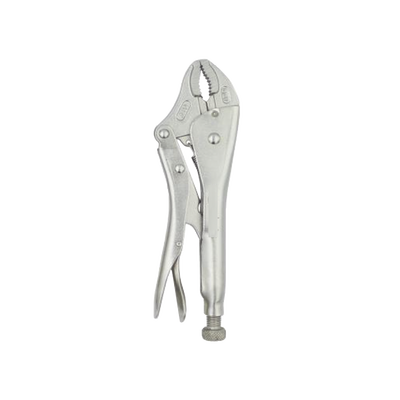 Pinza Perra Ajustable de Presión de 10”. Quijada Curva con Corta Alambre. Acero CR-V