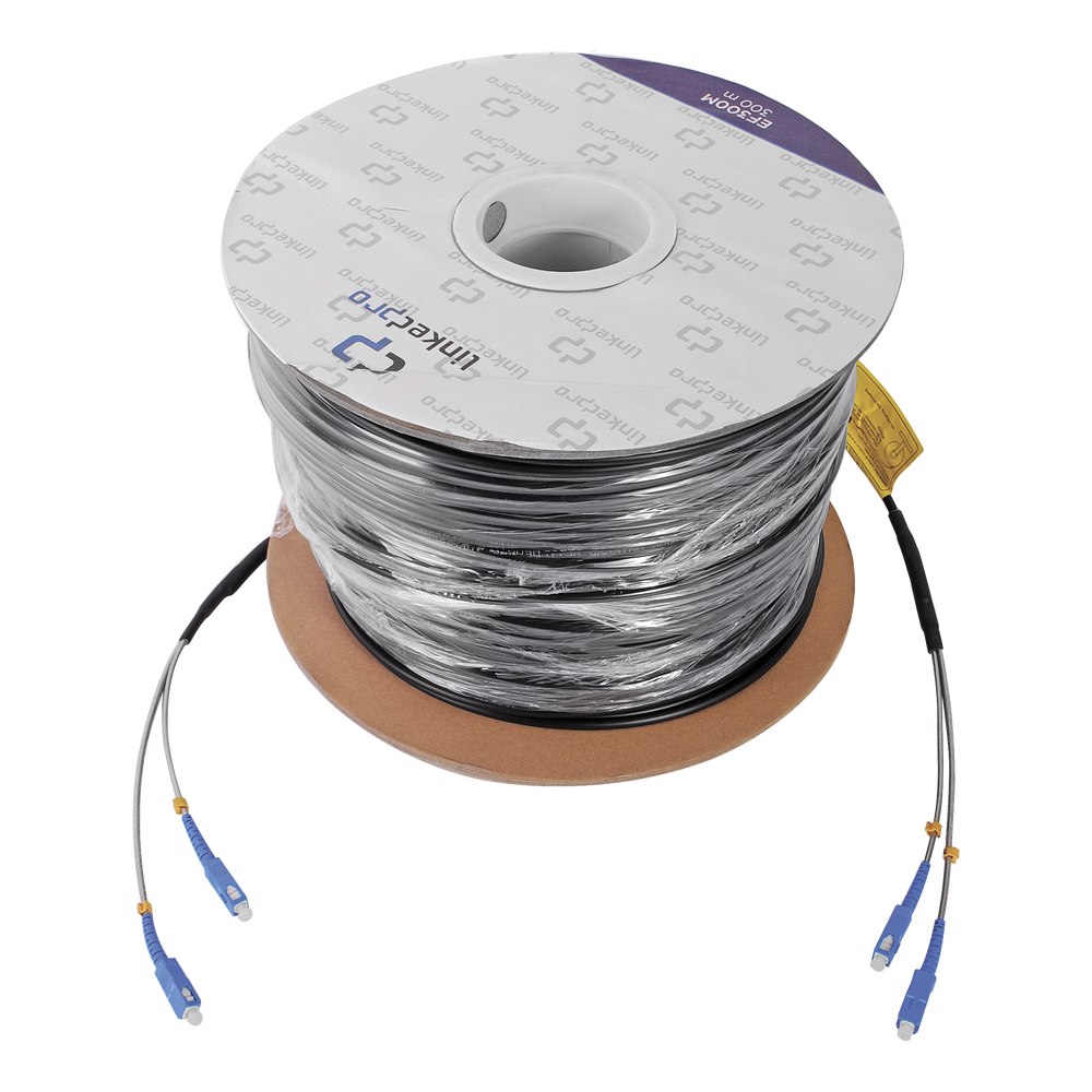 980 ft of Fiber Optic SingleMode with SC-SC Duplex Connectors