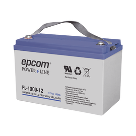 Acumulador EPCOM 12Vcd 100Ah Tecnología VRLA AGM Ciclo Profundo para Aplicaciones Fotovoltaicas