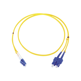 Jumper de Fibra Óptica Monomodo LC/SC Duplex de 1 metro