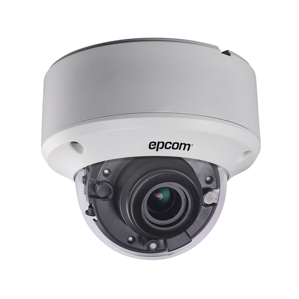 EPCOM TVI 5 MP Dome camera / Motorized lens 2.7 to 13.5mm / EXIR 40m (130ft) / IP67 / IK10