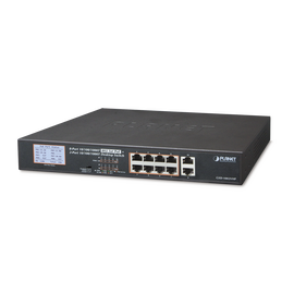 Switch No Adminsitrable PoE+ distancia 250 metros 8 puertos PoE Gigabit + 2 gigabit