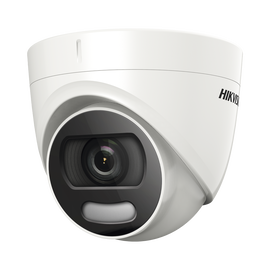 Domo TURBOHD 5 Megapixel / Imagen a color 24/7 / Lente 2.8 mm / 20 mts Luz Blanca / Exterior IP67 / WDR 130 dB