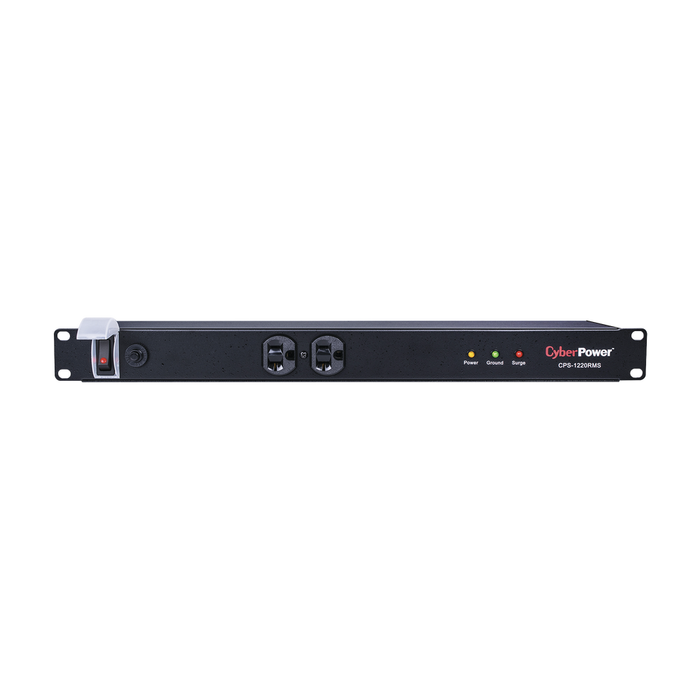 Rackbar Surge Suppressor / 1800J / 12 Outlets 5-20R / 20A Circuit Breaker / Clavija NEMA 5-20P