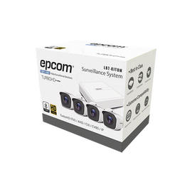 All in One TVI CCTV Kit / Includes 720p 8 Channels DVR (P2P Compatible) / 4 Bullet Cameras / 4 Video and power Cables (60ft)