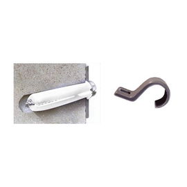 Kit de 20 grapas, 20 taquetes y 20 tornillos para sujetar conductores redondos o tubo en muro Kit de 20 grapas, 20 taquetes y 20 tornillos para sujetar conductores redondos o tubo en muro