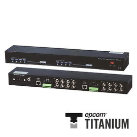 Receptor de video activo de 8 canales (distancia de video máx. 1200 m con transmisor activo)