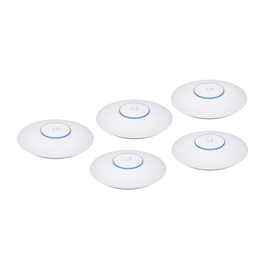 Paquete de 5 Access Point UniFi 802.11ac Wave 2, MU-MIMO4X4 con antena Beamforming, hasta 1.7 Gbps, para interior PoE 802.3af, soportan 200 clientes, No incluyen PoE´s