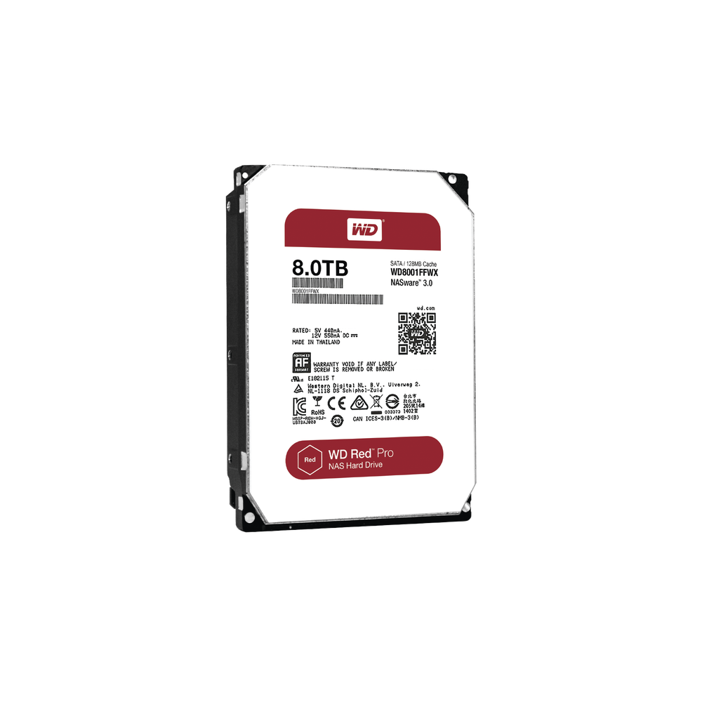 Disco duro WD 8 TB / 7200 RPM / Optimizado para NAS