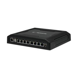 EdgeSwitch 8XP Administrable de 8 Puertos Gigabit PoE PRO de 24 V Pasivo y 48 V Pasivo, con funciones avanzadas de Capa 2