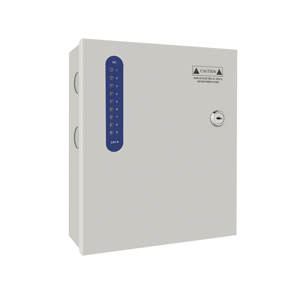 NEW VERSION Power Supply, 11.5  to 15 Vdc with 8 Outputs at 8 Amper; UL; Input Voltage: 90-160 Vac