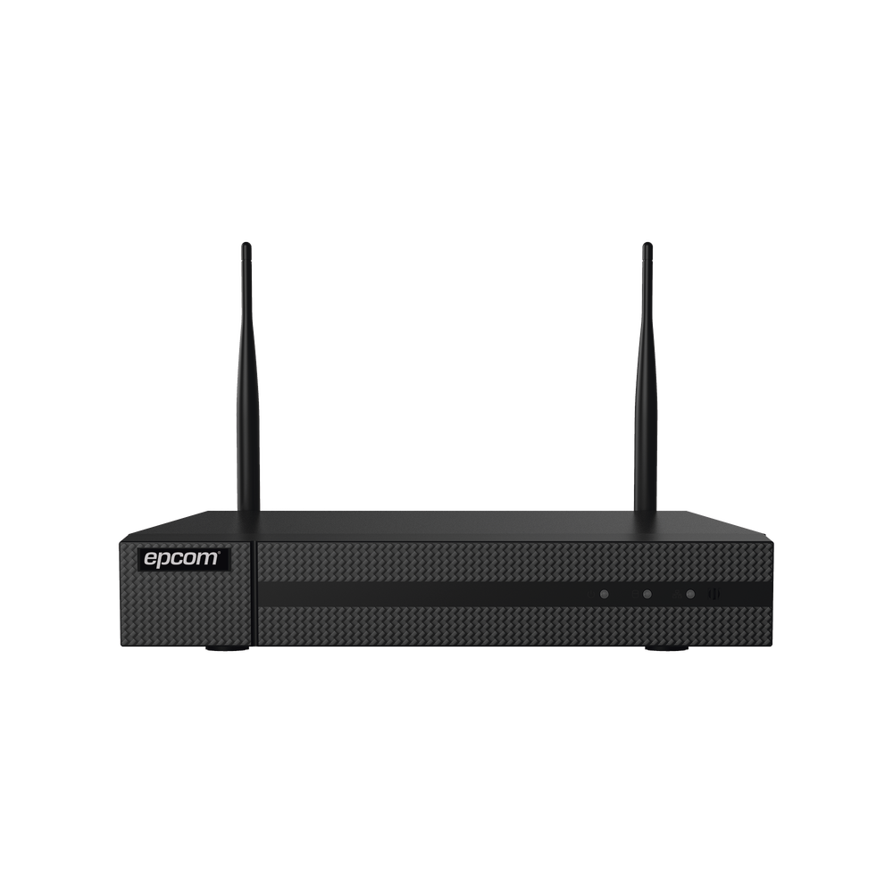 NVR WIFI 4 Megapixel  / 4 IP Channels / Support P2P / 2 WiFi Antennas / 1 Slot HDD