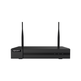 NVR WIFI 4 Megapixel  / 4 IP Channels / Support P2P / 2 WiFi Antennas / 1 Slot HDD