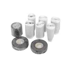 Universal weatherproofing kit, contains 6 rolls of Butyl mastic, 2 rolls electrical tape (3/4” X 66’), and 1 roll of wide electrical tape (2” X 20’)