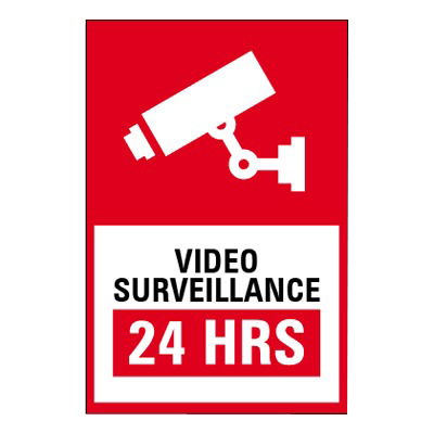 Etiqueta de Videovigilancia en Vinil Adhesivo Mate (Inglés) Etiqueta de Videovigilancia en Vinil Adhesivo Mate (Inglés)