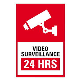 Etiqueta de Videovigilancia en Vinil Adhesivo Mate (Inglés) Etiqueta de Videovigilancia en Vinil Adhesivo Mate (Inglés)