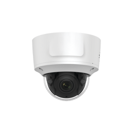 Dome IP 2 Megapixel / Motorized Lens 2.8 - 12 mm / IR EXIR 30 m (98 ft) / Outdoor IP67 / Vandal-Proof IK10 / WDR 120 dB / PoE / Alarm I/O / Audio I/O