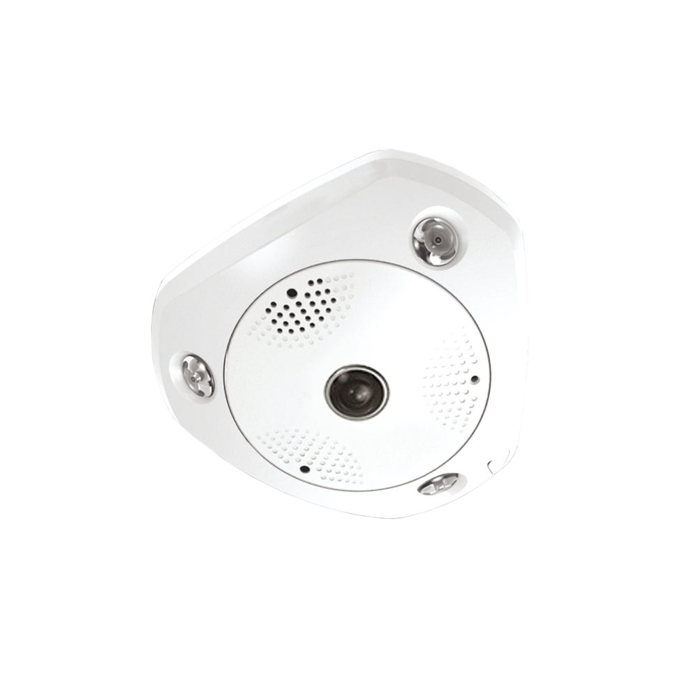 12 MP IP Fisheye 12MP / IP66 / IK10 / dWDR, Audio and Alarm I/O / ONVIF /  MicroSD Slot up to 128G (SD card not included)