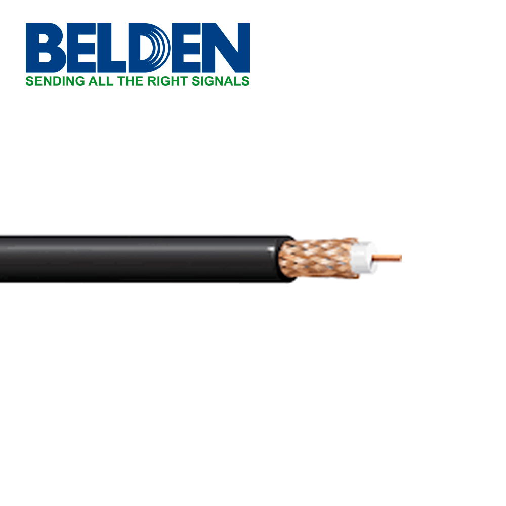 CABLE COAXIAL BELDEN 533945X 0101000 PARA CAMARAS DE SEGURIDAD CCTV RG6 CONDUCTOR Y MALLA 95% DE COBRE 305MTO NEGRO CABLE COAXIAL BELDEN 533945X 0101000 PARA CAMARAS DE SEGURIDAD CCTV RG6 CONDUCTOR Y MALLA 95% DE COBRE 305MTO NEGRO