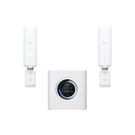 Kit AmpliFi WiFi residencial Premium para alta densidad de usuarios y cobertura, Incluye 1 Router (AFIR) + 2 MeshPoint (AFIPHD)