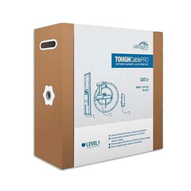 Bobina de cable de 305 metros, Cat5e exterior blindado color negro, ideal para proteger tu red de ambientes extremos y descargas electrostáticas