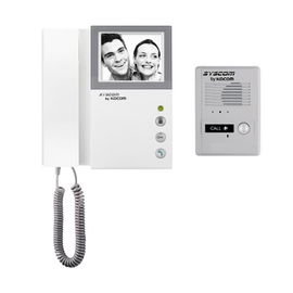 Kit de TV portero con auricular, monitor blanco y negro 4 Kit de TV portero con auricular, monitor blanco y negro 4
