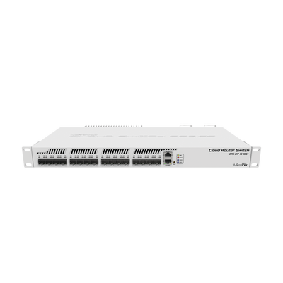 MikroTik Cloud Router Switch CRS317-1G-16S+RM - Conmutador - L3 - Gestionado - 16 x SFP+ + 1 x 10/100/1000 - montaje en rack - CA 100 - 240 V