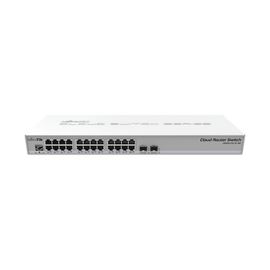 MikroTik Cloud Router Switch CRS326-24G-2S+RM - Conmutador - L3 - Gestionado - 24 x 10/100/1000 + 2 x SFP+ - montaje en rack