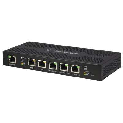 EdgeRouter PoE de 5 puertos Gigabit con funciones avanzadas de ruteo