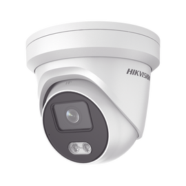 Turret IP 4 Megapixel / Imagen a color 24/7 / Lente 4 mm / Luz Blanca 30 mts / WDR 130 dB / Exterior IP67 / Micrófono Integrado / Captura Facial / Videoanaliticos (Filtro de Falsas Alarmas)