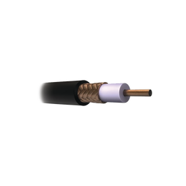 CABLE COAXIAL RG11/U, 305 MTS, BOBINA DE 305 MTS COLOR NEGRO, AWG 14 AISLAMIENTO ESPUMADO, BLINDAJE DE ALUMINIO AL 60%, APLICACION INTEMPERIE PARA CCTV