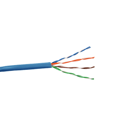 Bobina de Cable Cat6 Plus PLENUM de alto rendimiento, de 1000ft; (305m), color Azúl para aplicaciones en cámaras IP Megapixel, aplicaciones de CCTV, video HD, datos de alta velocidad.