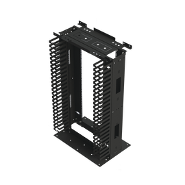 Rack de Acero de 4ft x 19in, 24UR con Organizadores Verticales Y Guía Superior para Cableado.