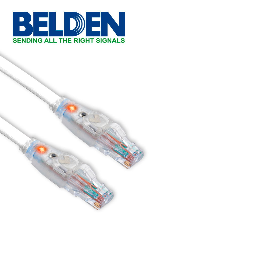 PATCHCORD UTP CAT6 TRACEABLE CON LUZ LED BELDEN C6T1109010 FORRO PVC BLANCO CMR-RISER CMR-RISER 4 PARES CALIBRE CONDUCTOR 24 AWG 100% COBRE USO INTERIOR PARTES RELACIONADAS:CONECTORES MODULARES CAT6 PATCH PANEL CAT6 LONGITUD 10 PIES 3 METROS PATCHCORD UTP CAT6 TRACEABLE CON LUZ LED BELDEN C6T1109010 FORRO PVC BLANCO CMR-RISER CMR-RISER 4 PARES CALIBRE CONDUCTOR 24 AWG 100% COBRE USO INTERIOR PARTES RELACIONADAS:CONECTORES MODULARES CAT6 PATCH PANEL CAT6 LONGITUD 10 PIES 3 METROS