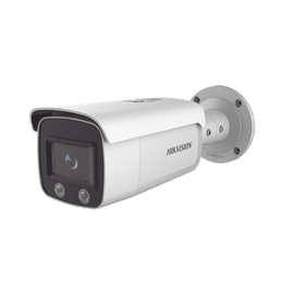 Bala IP 4 Megapixel / Imagen a Color 24/7 / PoE / Lente 4 mm / Luz Blanca 30 mts / Exterior IP67 / WDR 120 dB / Entrada y Salida de Audio y Alarmas