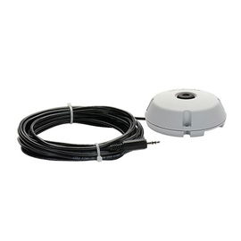 Micrófono omnidireccional con captación de sonido de 5 m, con 6 m de cable stereo para conexión directa a cámaras IP Micrófono omnidireccional con captación de sonido de 5 m, con 6 m de cable stereo para conexión directa a cámaras IP